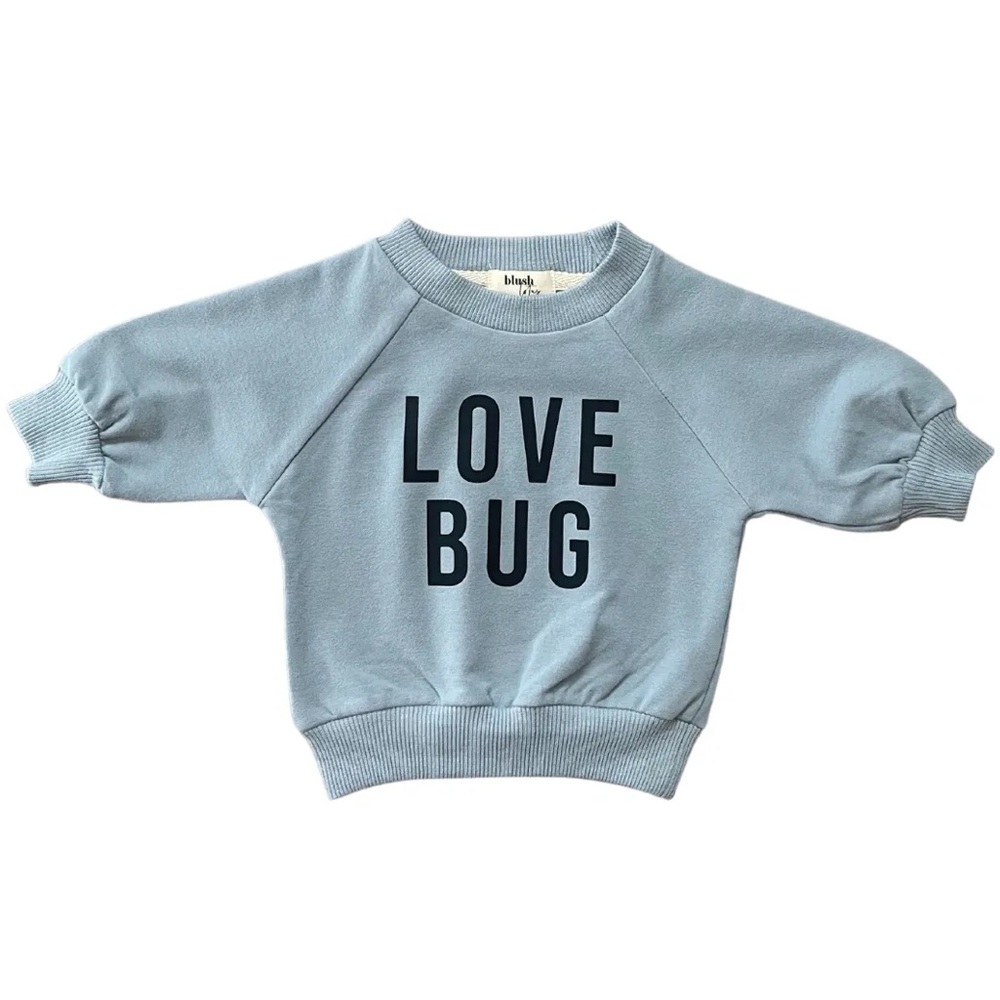 CHAMBRAY | Organic love bug French Terry sweater